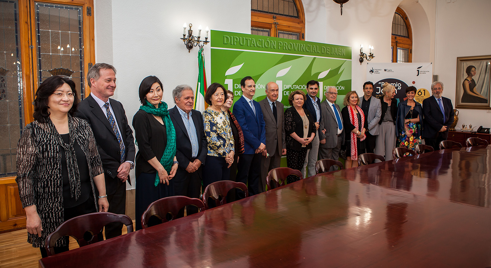 Recepción de la Diputación Provincial a los miembros del jurado y al Consejo Asesor del Premio Jaén de Piano