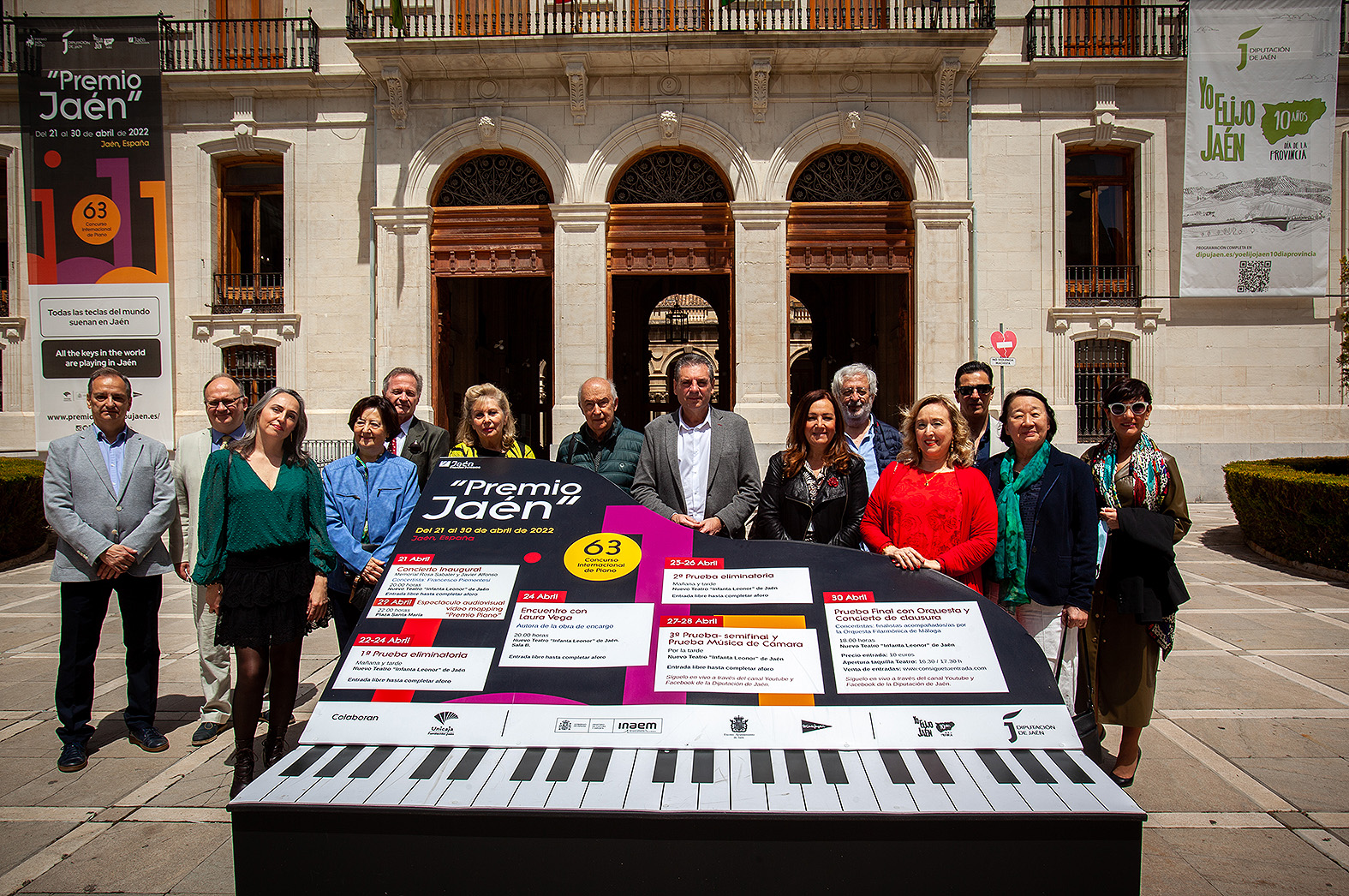 Recepción de la Diputación Provincial a los miembros del jurado y al Consejo Asesor del Premio Jaén de Piano 2